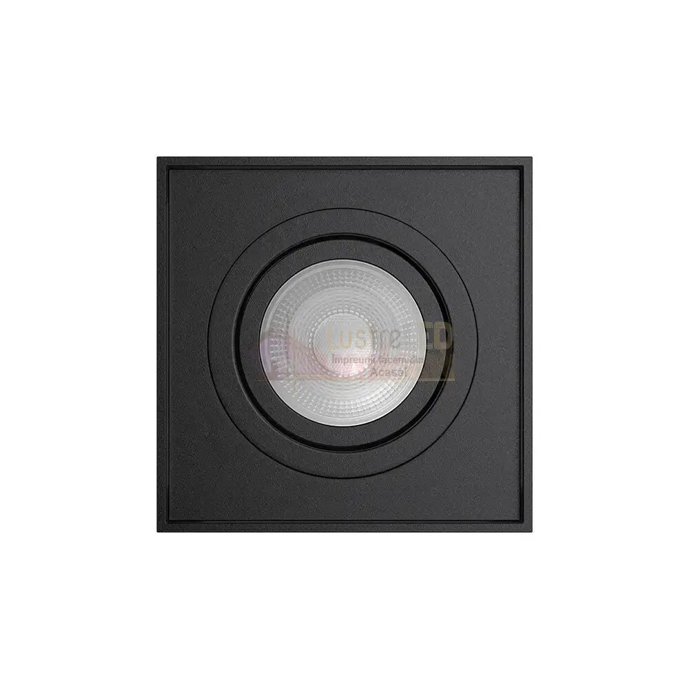 Spot Aplicat Dreptunghiular Negru Dulie GU10 12.5CM SPOT LED APLICAT / GU10 / NEAGRA led ceiling light