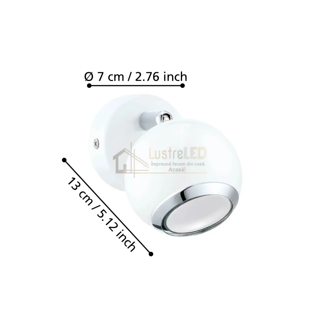 Spot Aplicat Mobil White & Chrome BIMEDA SPOT LED APLICAT / ALBA led ceiling light