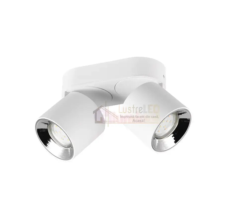 Spot LED Cilindric Aplicat Alb Dulie 2xGU10 Ø18x12CM led ceiling light
