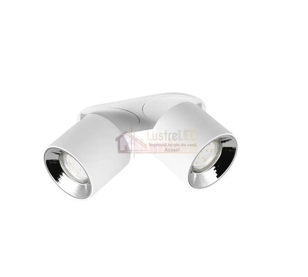 Spot LED Cilindric Aplicat Alb Dulie 2xGU10 Ø18x12CM led ceiling light