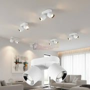 Spot LED Cilindric Aplicat Alb Dulie 2xGU10 Ø18x12CM led ceiling light