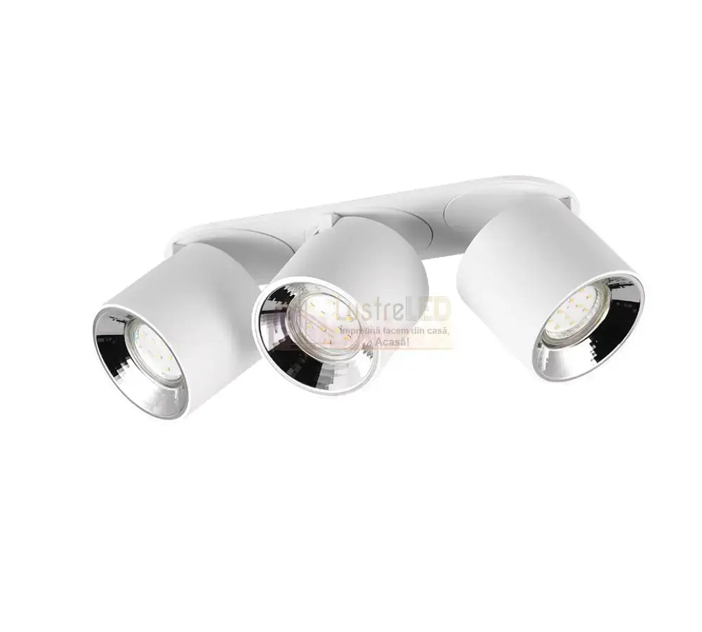 Spot LED Cilindric Aplicat Alb Dulie 3xGU10 L27.3 x H12CM led ceiling light