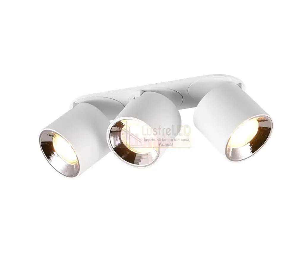 Spot LED Cilindric Aplicat Alb Dulie 3xGU10 L27.3 x H12CM led ceiling light