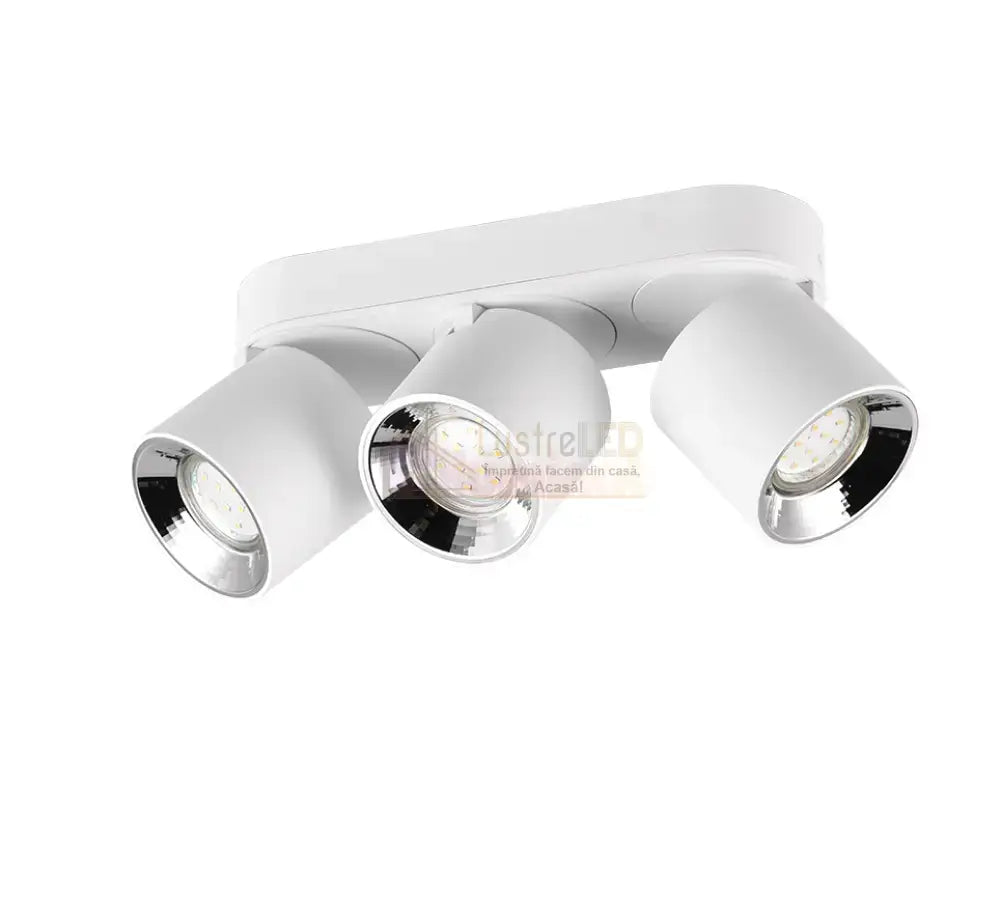 Spot LED Cilindric Aplicat Alb Dulie 3xGU10 L27.3 x H12CM led ceiling light
