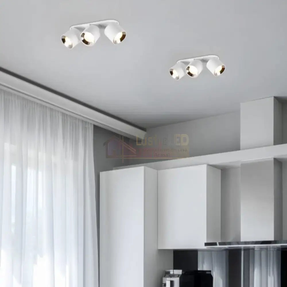 Spot LED Cilindric Aplicat Alb Dulie 3xGU10 L27.3 x H12CM led ceiling light