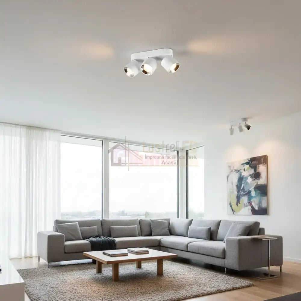 Spot LED Cilindric Aplicat Alb Dulie 3xGU10 L27.3 x H12CM led ceiling light