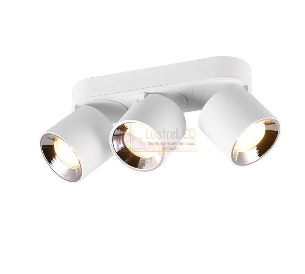 Spot LED Cilindric Aplicat Alb Dulie 3xGU10 L27.3 x H12CM led ceiling light