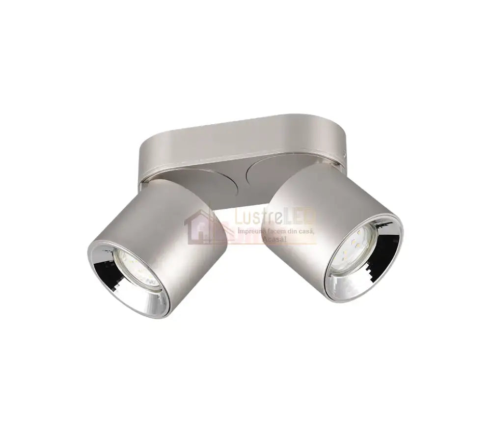 Spot LED Cilindric Aplicat Argintiu Dulie 2xGU10 Ø18x12CM led ceiling light