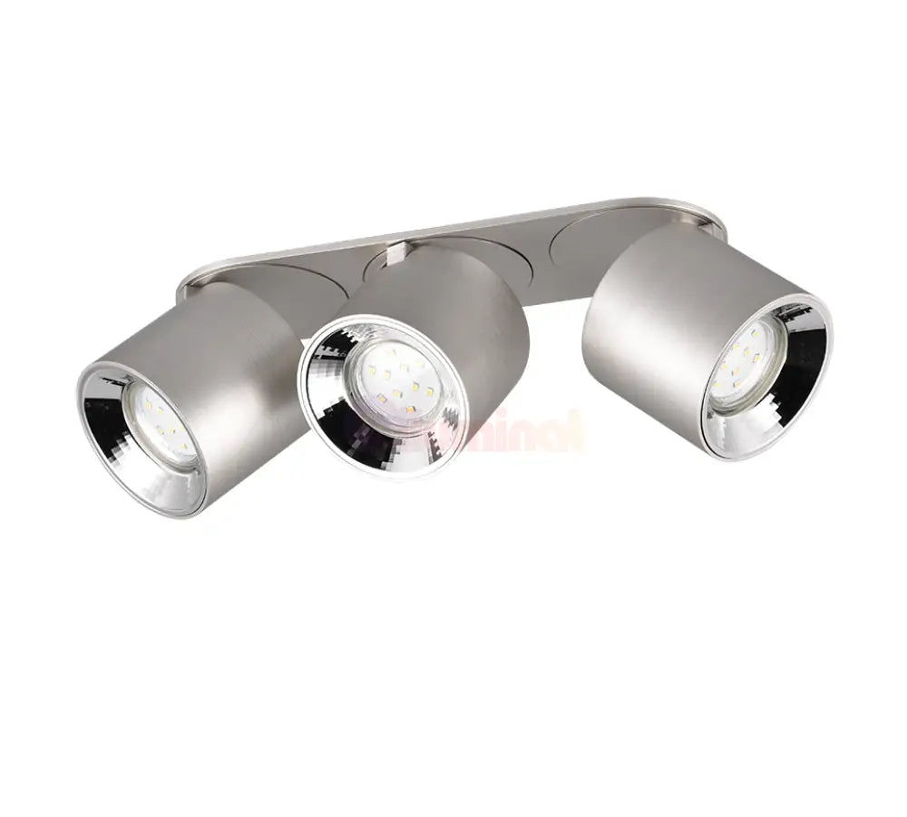 Spot LED Cilindric Aplicat Argintiu Dulie 3xGU10 L27.3 x H12CM led ceiling light