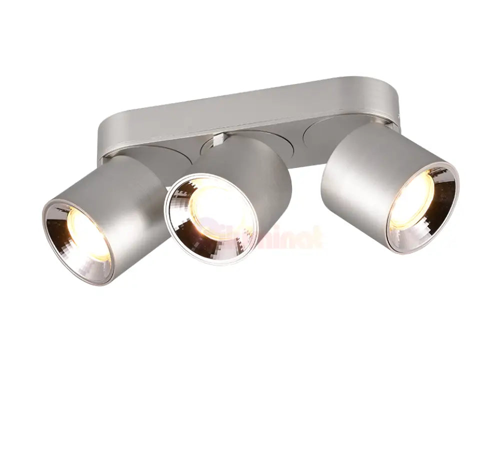 Spot LED Cilindric Aplicat Argintiu Dulie 3xGU10 L27.3 x H12CM led ceiling light