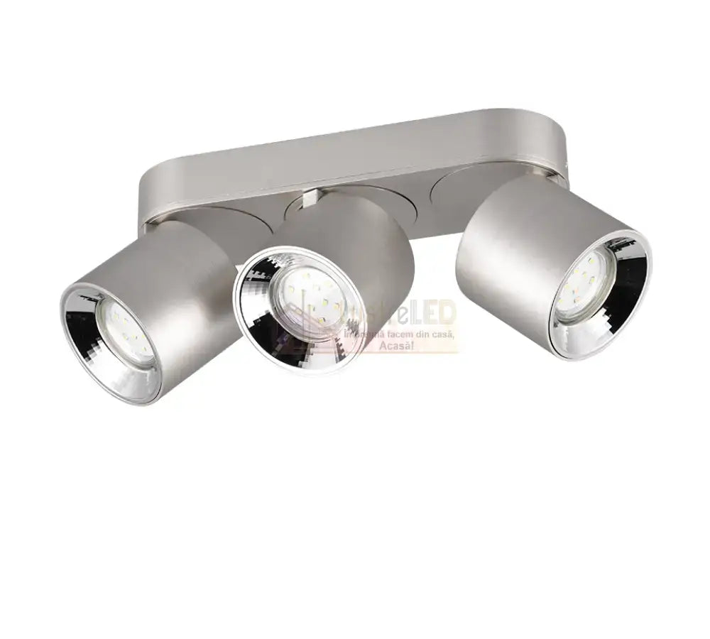 Spot LED Cilindric Aplicat Argintiu Dulie 3xGU10 L27.3 x H12CM led ceiling light