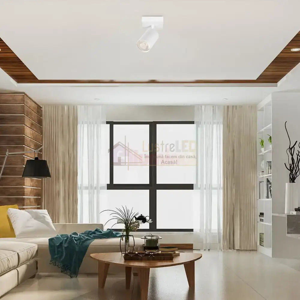 Spot Aplicat Orientabil Rotund Alb Dulie GU10 Ø55x120mm led ceiling light