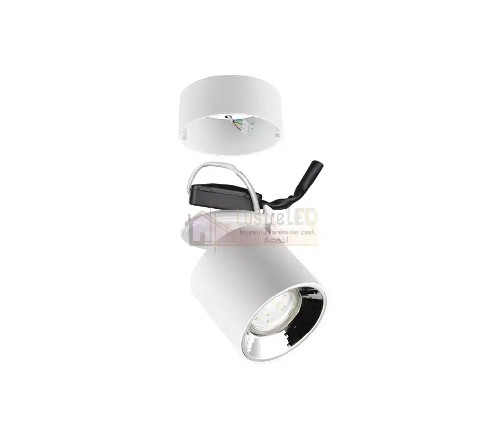 Spot LED Cilindric Aplicat Alb Dulie GU10 Ø8.7x12CM led ceiling light