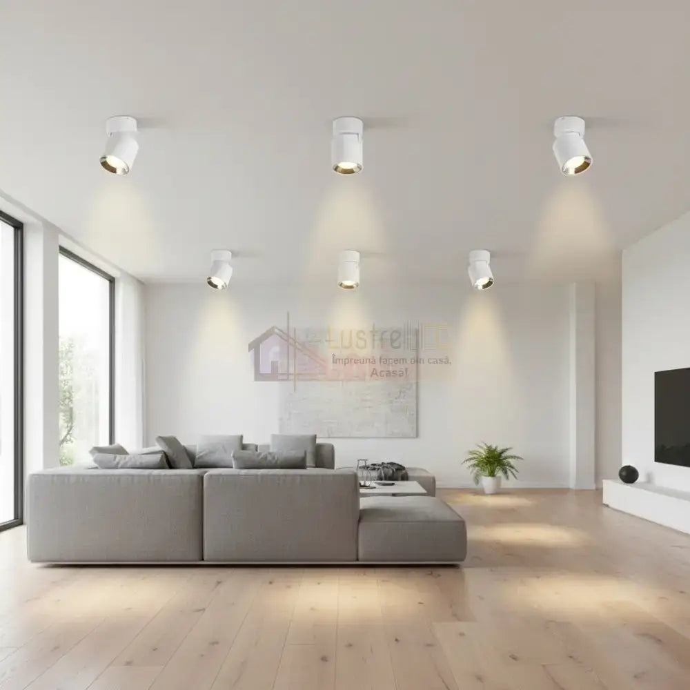Spot LED Cilindric Aplicat Alb Dulie GU10 Ø8.7x12CM led ceiling light
