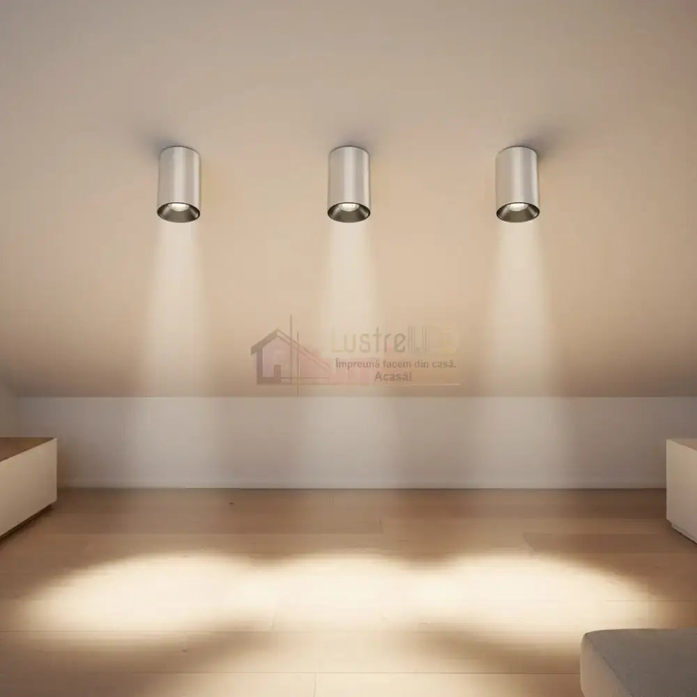 Spot Aplicat Rotund Alb & Negru Dulie GU10 Ø94x145mm led ceiling light