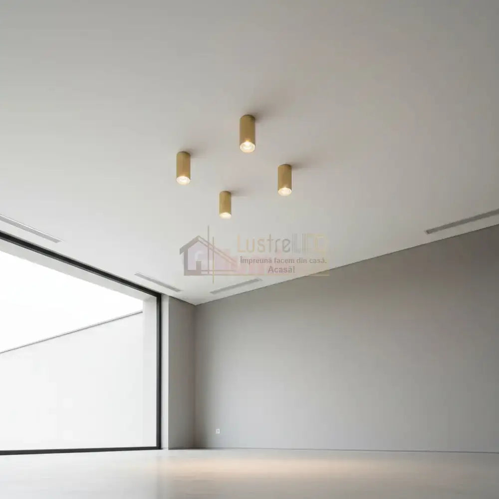 Spot Aplicat Rotund Auriu Dulie GU10 Ø55x102mm led ceiling light