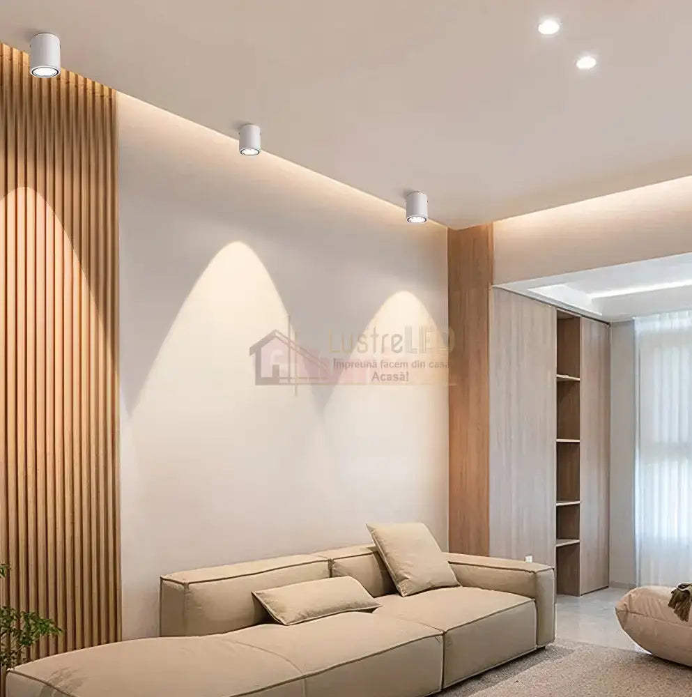 Spot Aplicat Cilindric Alb Dulie Gu10 10CM SPOT LED APLICAT / GU10 / ALBA led ceiling light