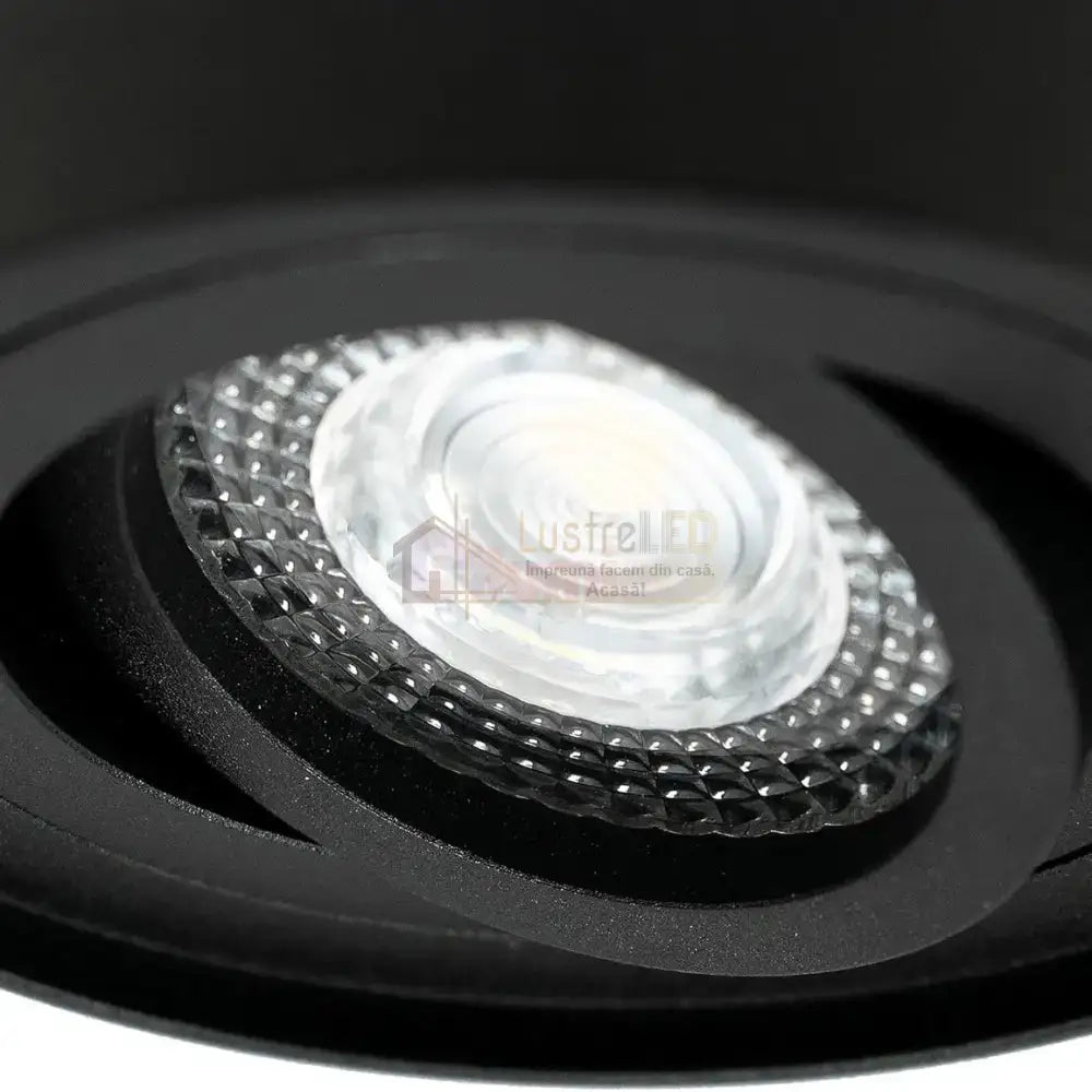 Spot Aplicat Rotund Fascicul Reglabil Negru Dulie GU10 Ø94x125mm led ceiling light