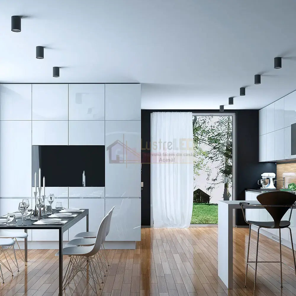 Spot Aplicat Rotund Negru Dulie GU10 Ø55x102mm led ceiling light