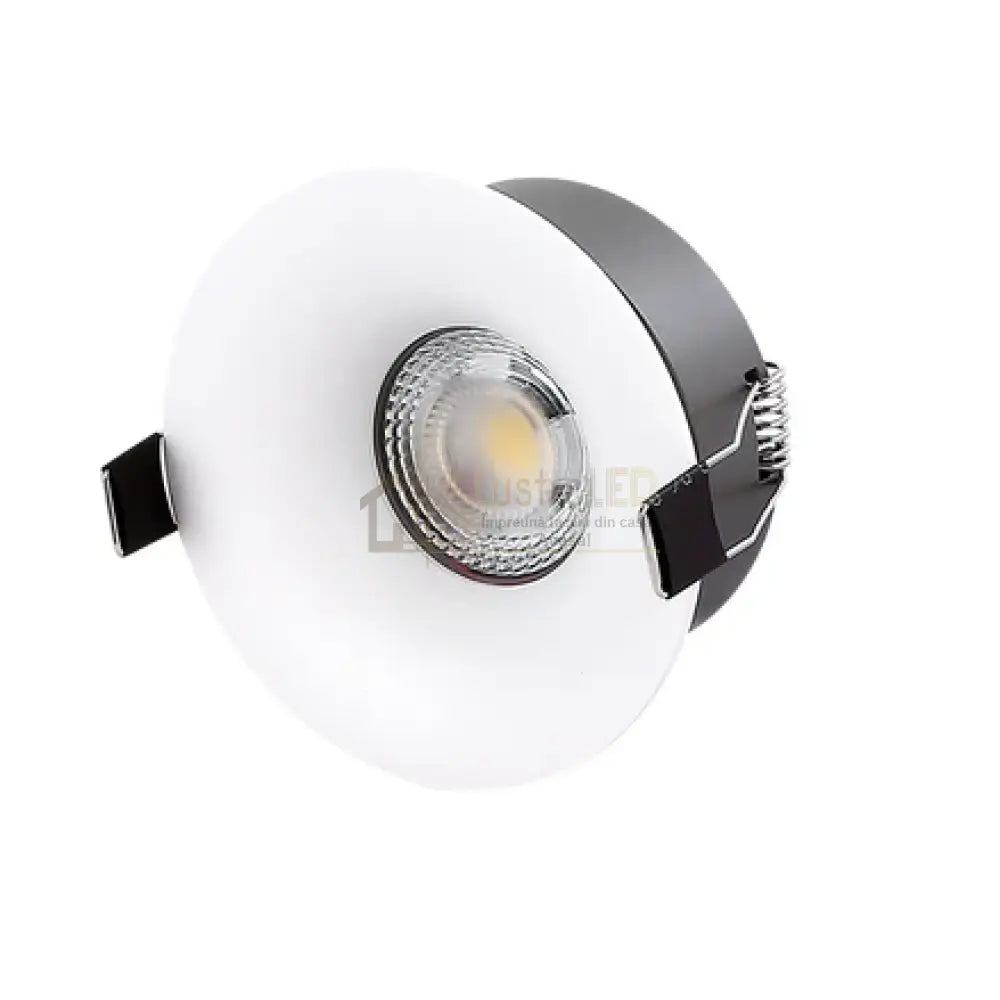 Spot COB LED 12W Rotund Alb / ⌀78mm / Incastrabil / Lumina Calda lustreled.ro