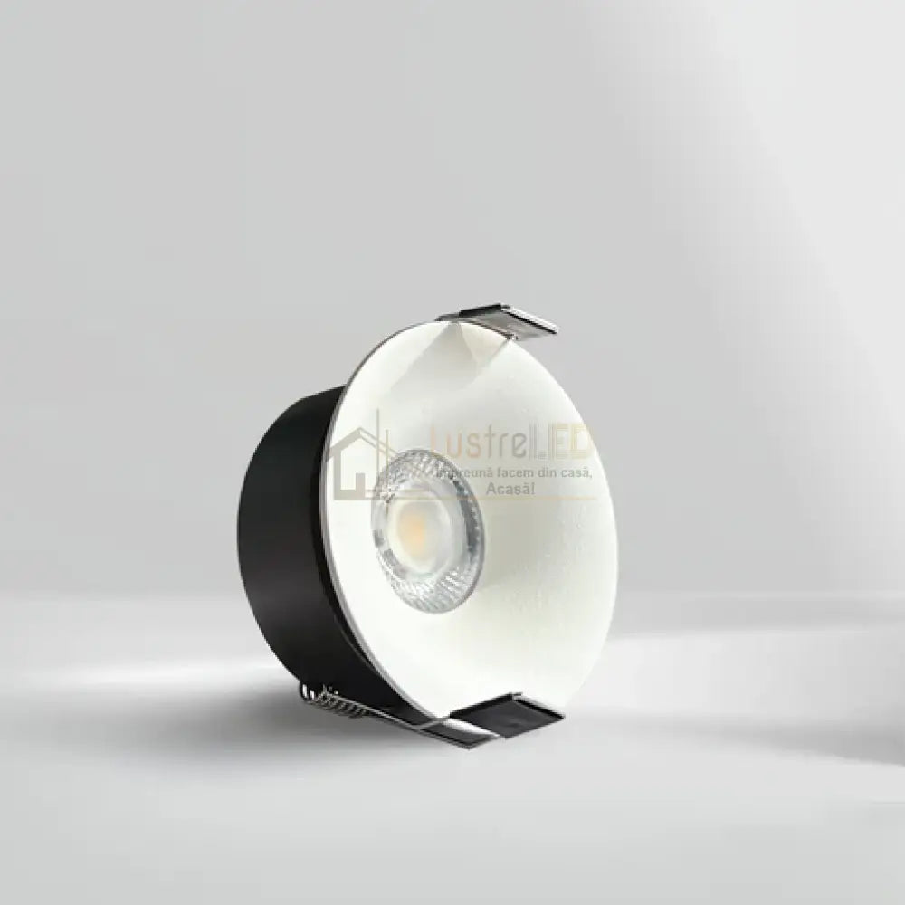 Spot COB LED 7W Rotund Alb / ⌀65mm / Incastrabil / Lumina Calda lustreled.ro
