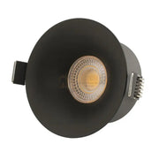 Spot COB LED 7W Rotund Negru / ⌀65mm / Incastrabil / Lumina Calda lustreled.ro