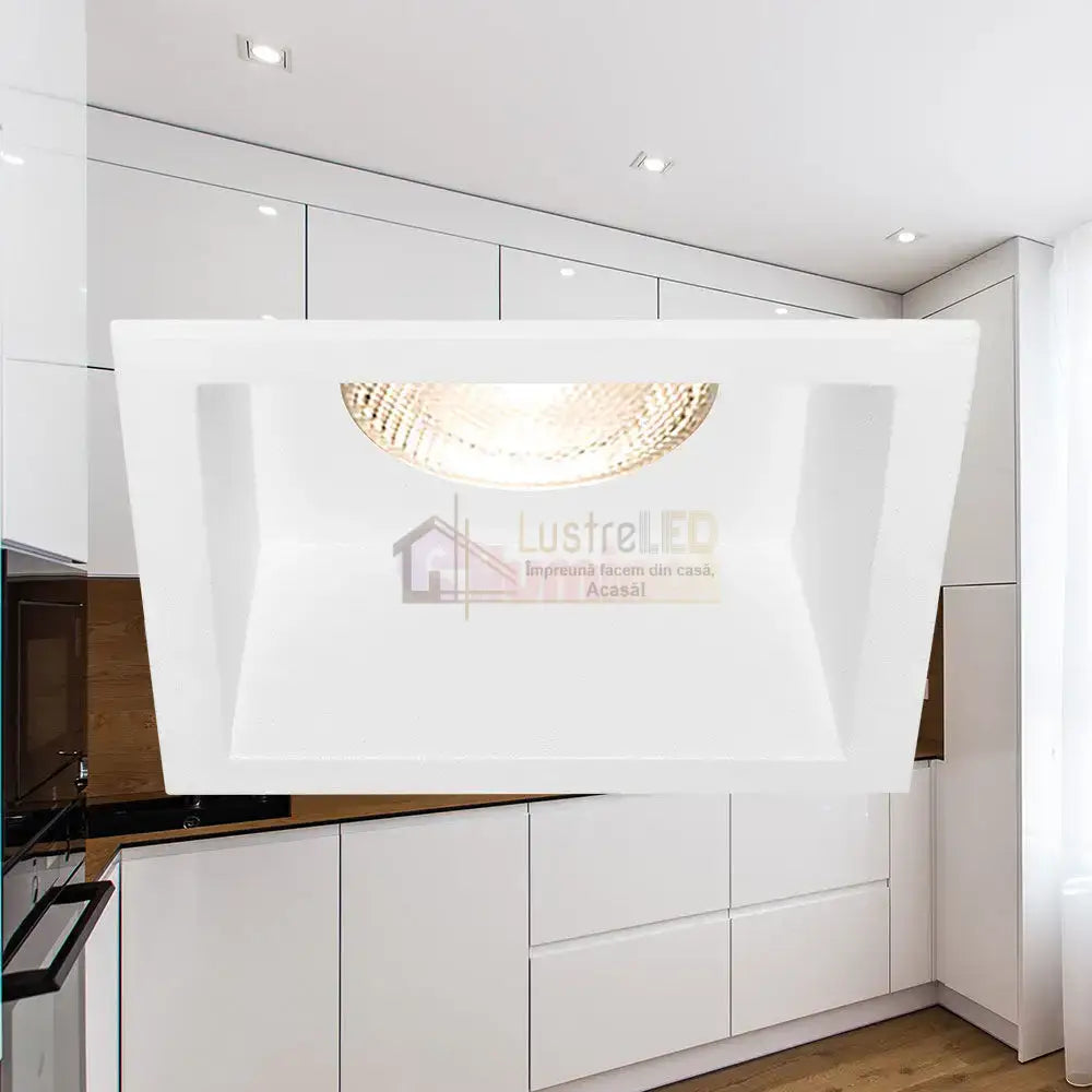 Spot Incastrat Patrat Alb Dulie MR16 L86xH40mm led ceiling light