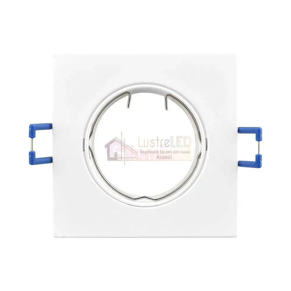 Spot Incastrat Patrat Fascicul Reglabil Alb Dulie MR16 L82xH23mm led ceiling light