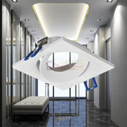 Spot Incastrat Patrat Fascicul Reglabil Alb Dulie MR16 L90xH27mm led ceiling light