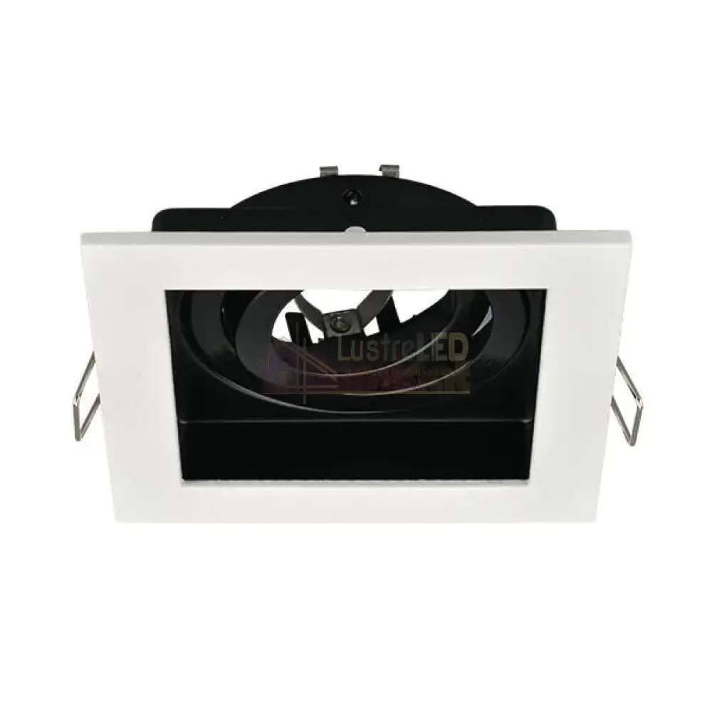 Spot Incastrat Patrat Fascicul Reglabil Alb & Negru Dulie GU10 L100xH30mm led ceiling light