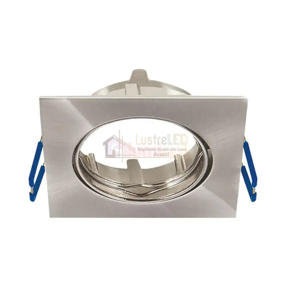 Spot Incastrat Patrat Fascicul Reglabil Argintiu Dulie MR16 L82xH23mm led ceiling light