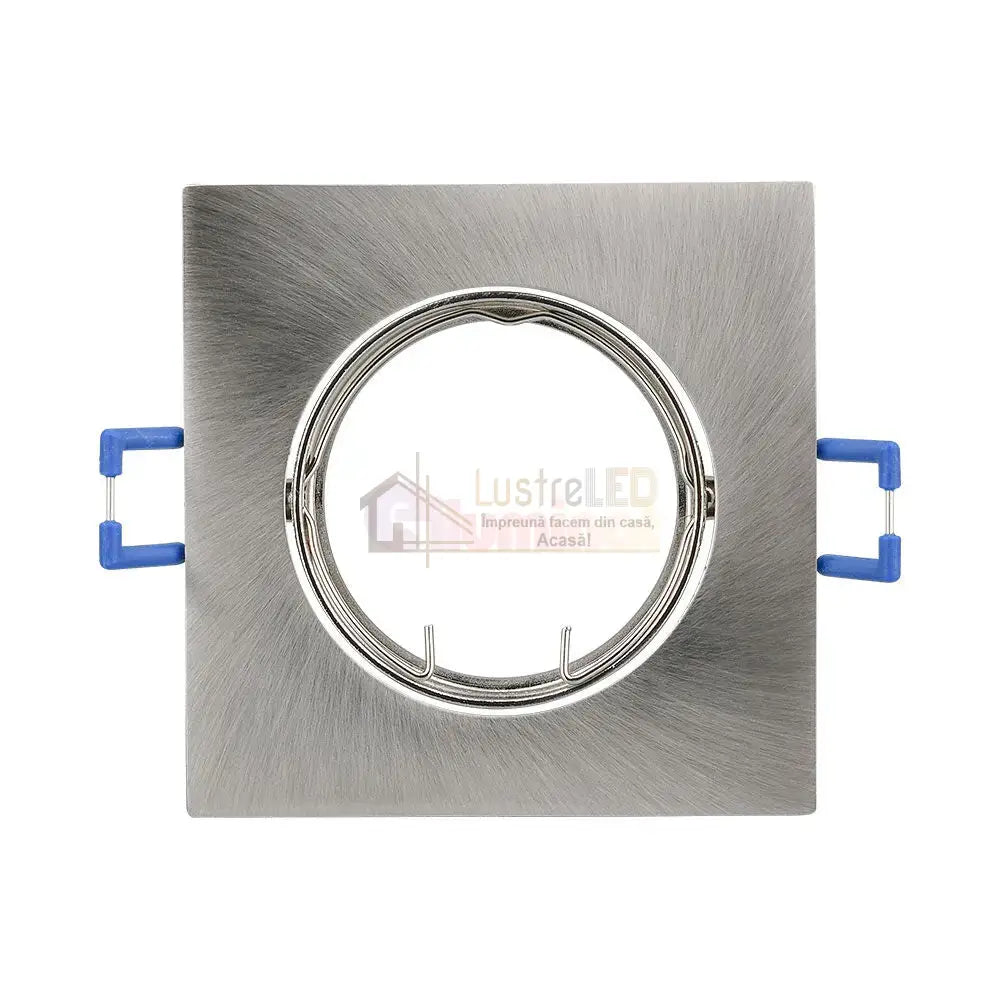 Spot Incastrat Patrat Fascicul Reglabil Argintiu Dulie MR16 L82xH23mm led ceiling light