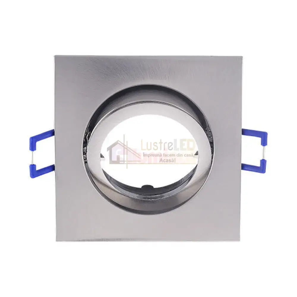 Spot Incastrat Patrat Fascicul Reglabil Argintiu Dulie MR16 L82xH25mm led ceiling light