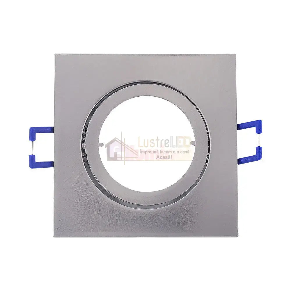 Spot Incastrat Patrat Fascicul Reglabil Argintiu Dulie MR16 L82xH25mm led ceiling light