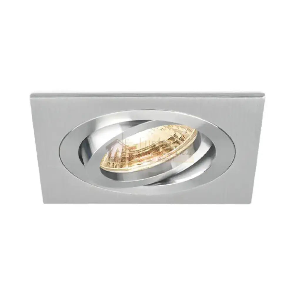 Spot Incastrat Patrat Fascicul Reglabil Argintiu Dulie MR16 L92xH25mm led ceiling light