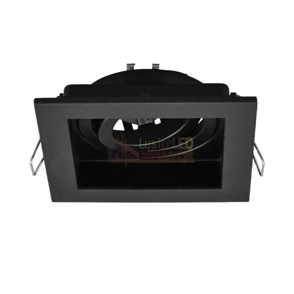 Spot Incastrat Patrat Fascicul Reglabil Negru Dulie GU10 L100xH30mm led ceiling light