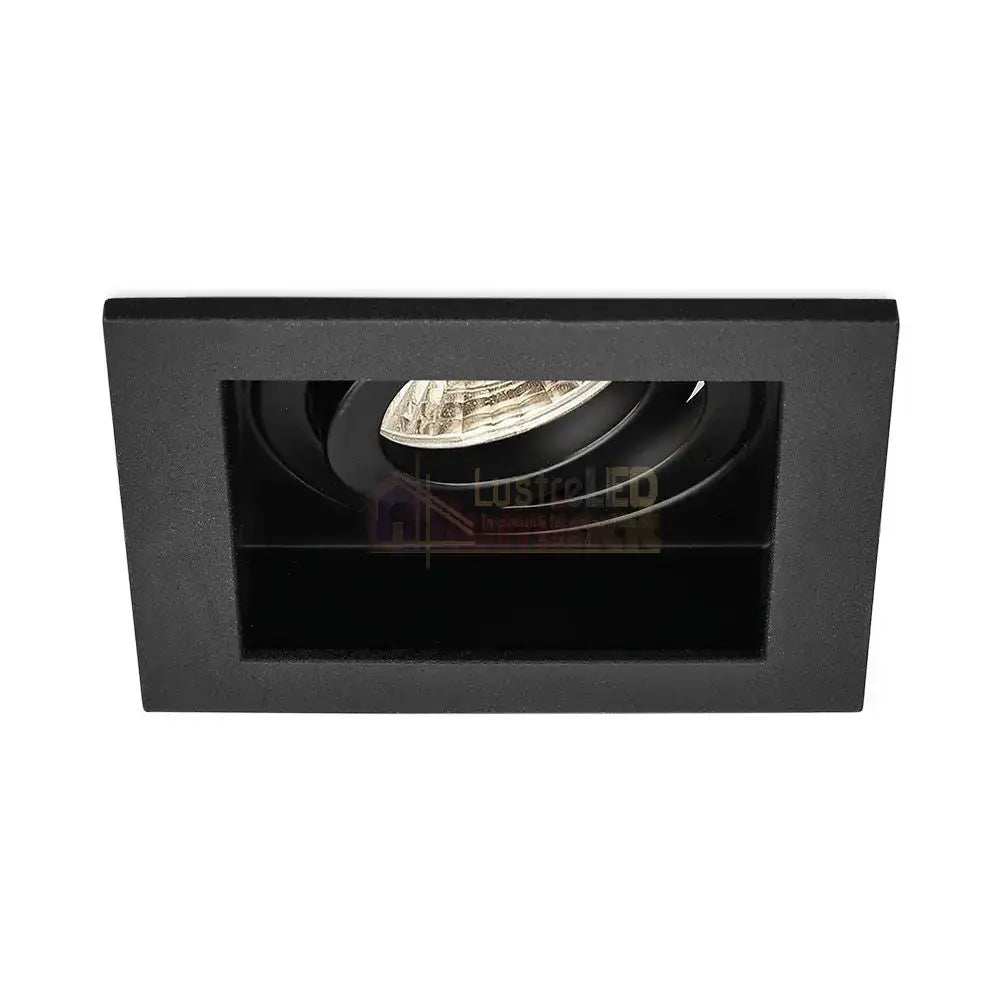 Spot Incastrat Patrat Fascicul Reglabil Negru Dulie GU10 L100xH30mm led ceiling light