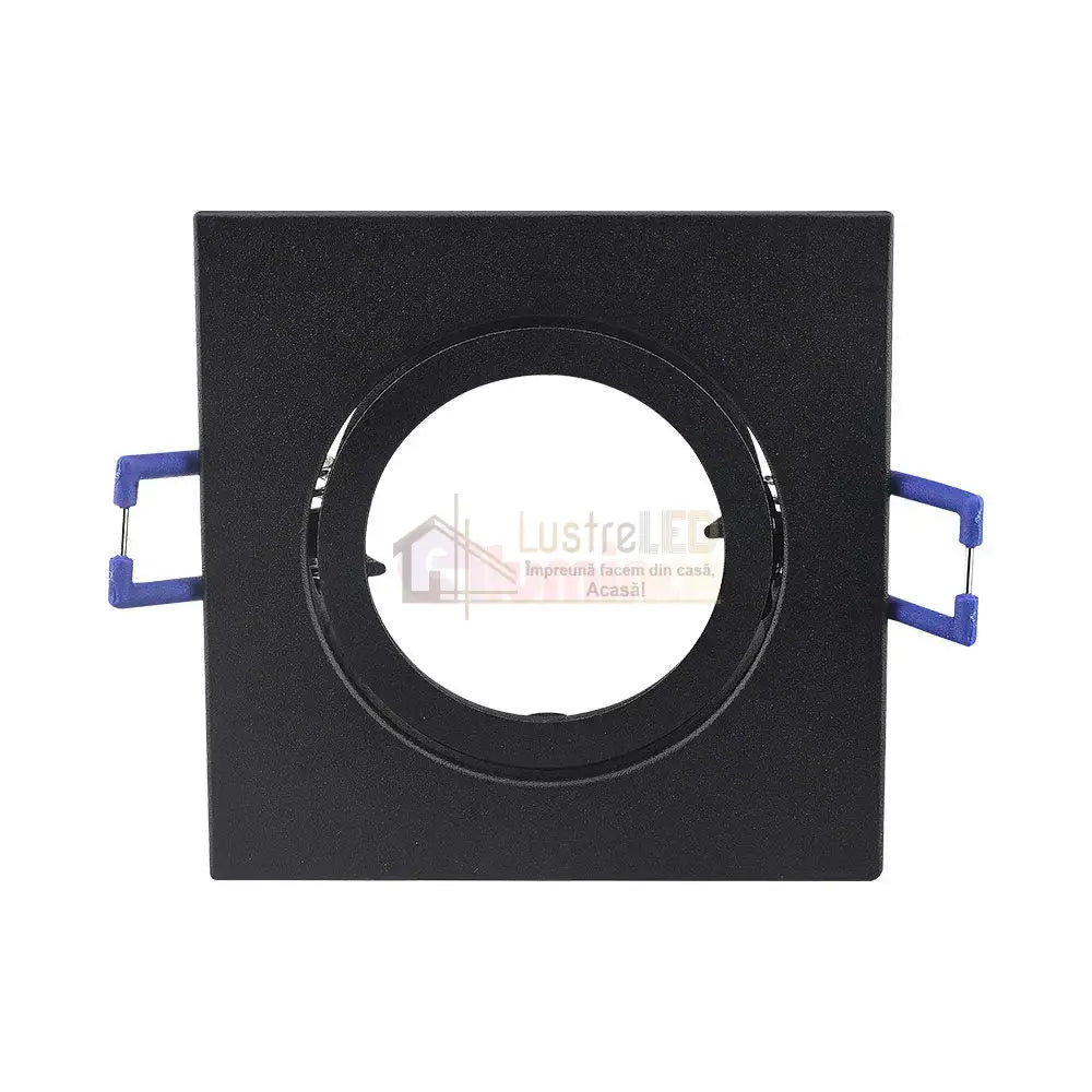 Spot Incastrat Patrat Fascicul Reglabil Negru Dulie MR16 L82xH25mm led ceiling light