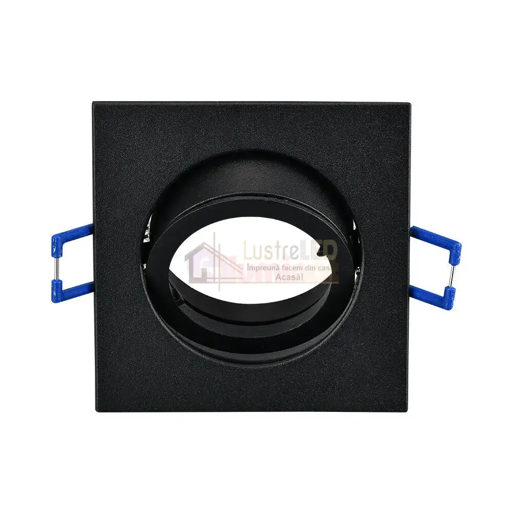 Spot Incastrat Patrat Fascicul Reglabil Negru Dulie MR16 L82xH25mm led ceiling light