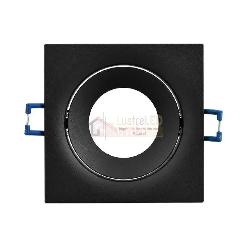 Spot Incastrat Patrat Fascicul Reglabil Negru Dulie MR16 L90xH27mm led ceiling light