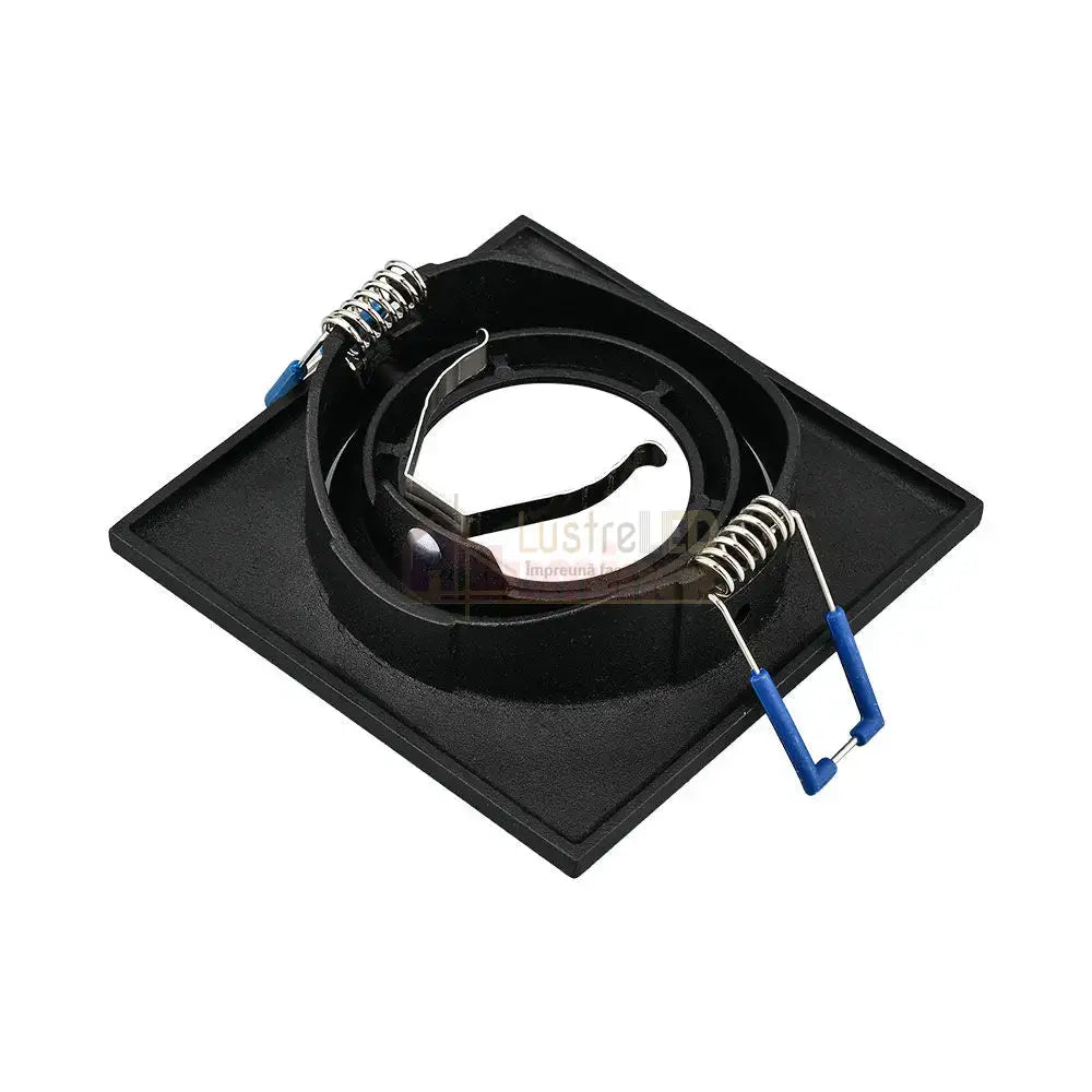 Spot Incastrat Patrat Fascicul Reglabil Negru Dulie MR16 L90xH27mm led ceiling light
