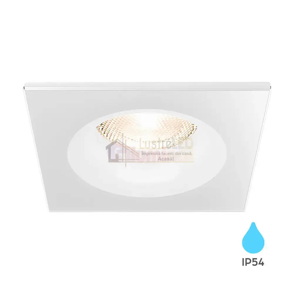 Spot Incastrat Patrat IP54 Alb Dulie MR16 L84xH38mm led ceiling light