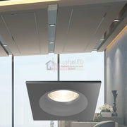Spot Incastrat Patrat IP54 Negru Dulie MR16 L84xH38mm led ceiling light
