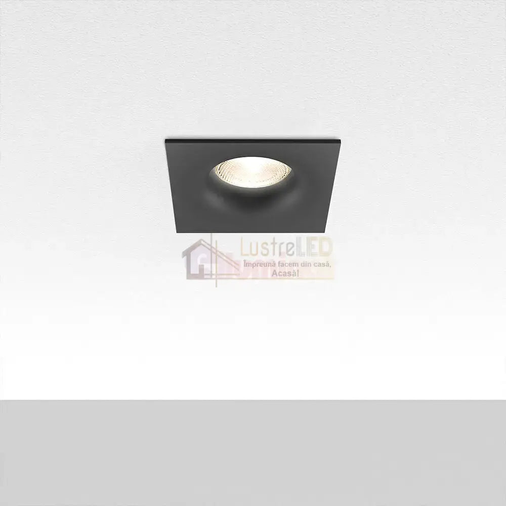 Spot Incastrat Patrat Negru Dulie MR16 L84xH37mm led ceiling light