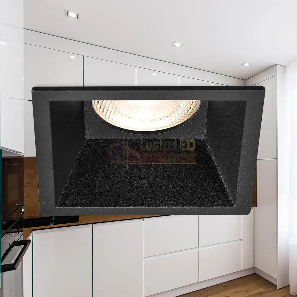 Spot Incastrat Patrat Negru Dulie MR16 L86xH40mm led ceiling light