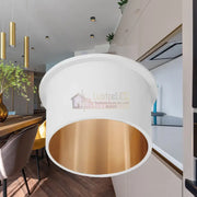 Spot Incastrat Rotund Alb & Auriu Dulie GU10 Ø70x63mm led ceiling light