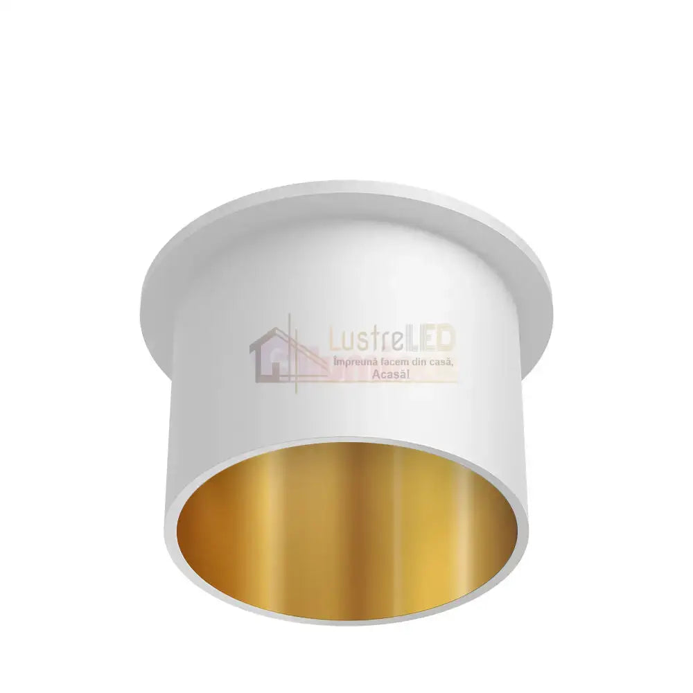 Spot Incastrat Rotund Alb & Auriu Dulie GU10 Ø70x63mm led ceiling light