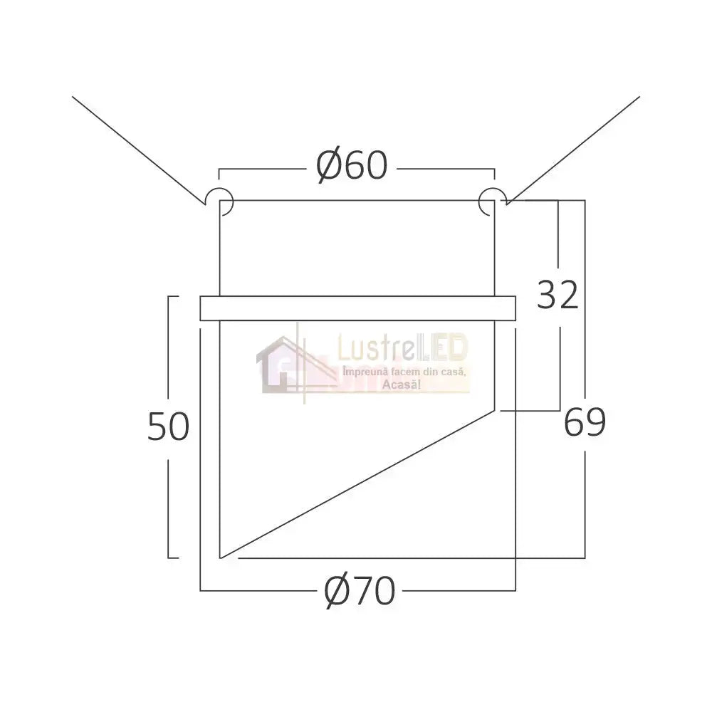 Spot Incastrat Rotund Alb Dulie GU10 Ø70x69mm led ceiling light
