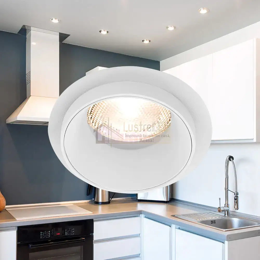 Spot Incastrat Rotund Alb Dulie GU10 Ø92x38mm led ceiling light
