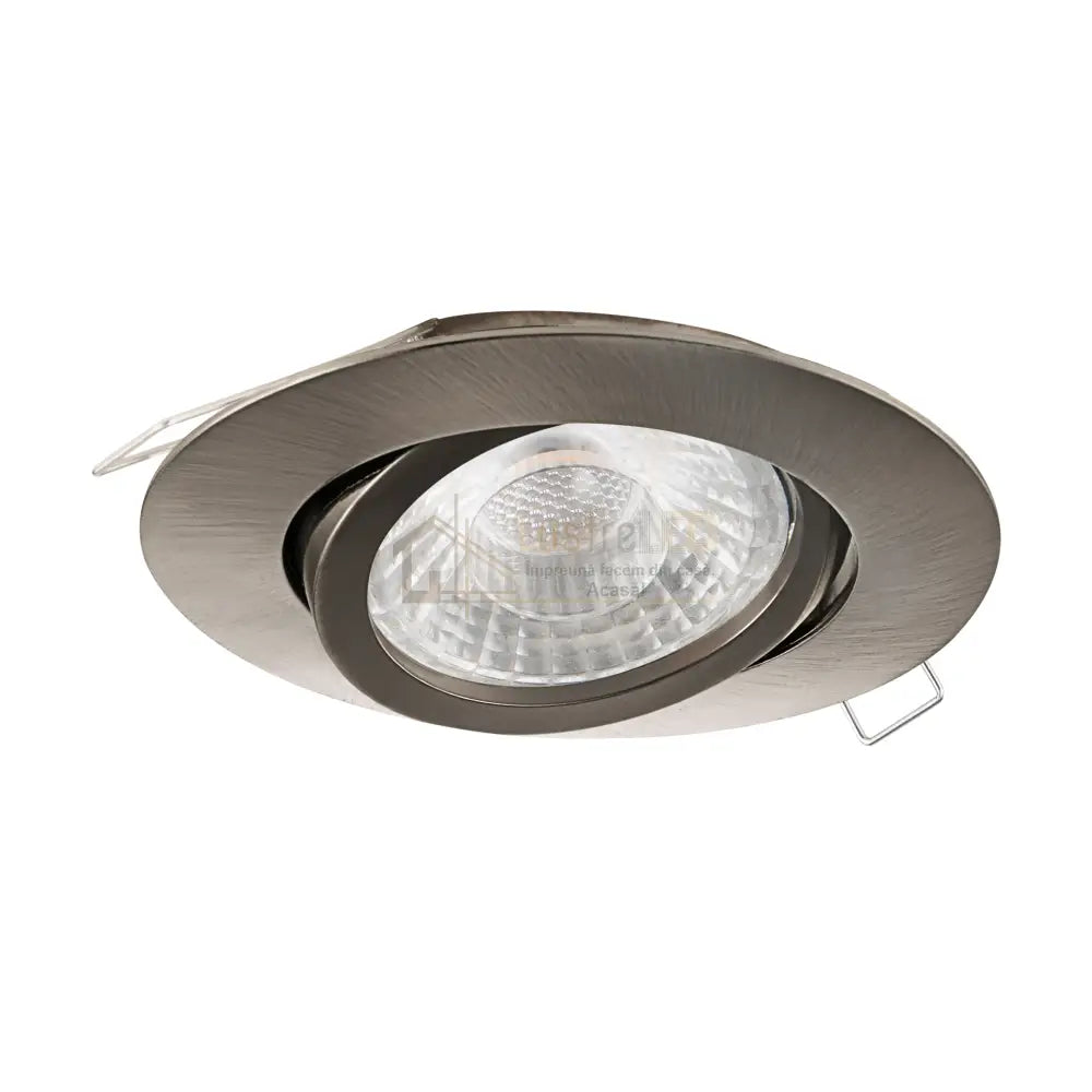 Spot Incastrat Rotund Argintiu Fascicul Reglabil Silver Ø80 mm Eglo led ceiling light